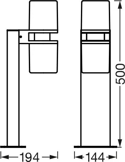 Ledvance - Lampada da esterno LED RGBW dimmerabile CASCADE 2xLED/7W/230V IP44 Wi-Fi