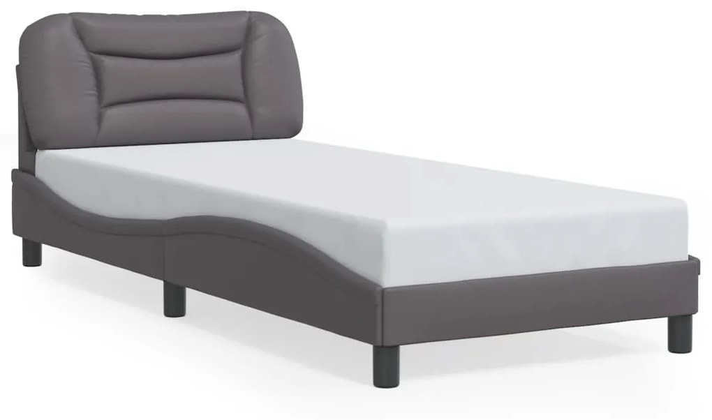 Giroletto Con Luci Led Grigio 90x190 Cm İn Similpelle /
