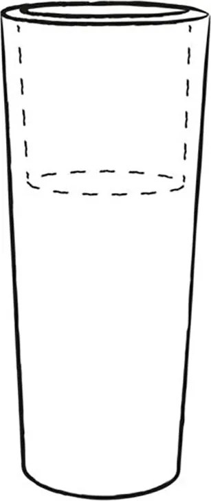 Vaso Ø30x68 cm in Polietilene Tulli Schio Cono Essential 70 Bronzo...