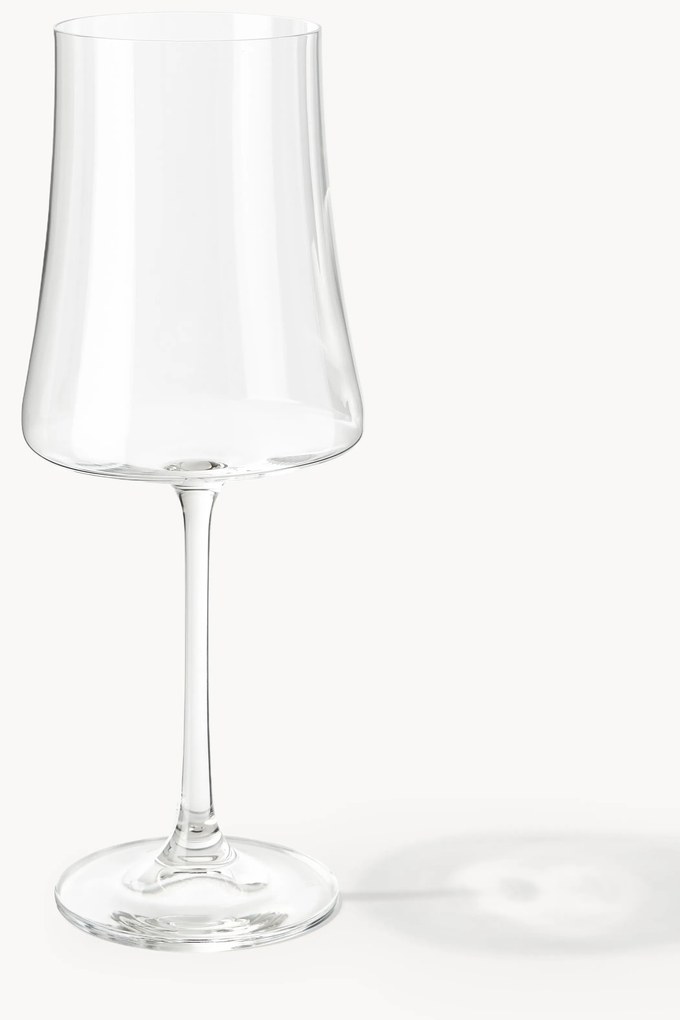 Set di 6 bicchieri da vino bianco in cristallo Gwenda