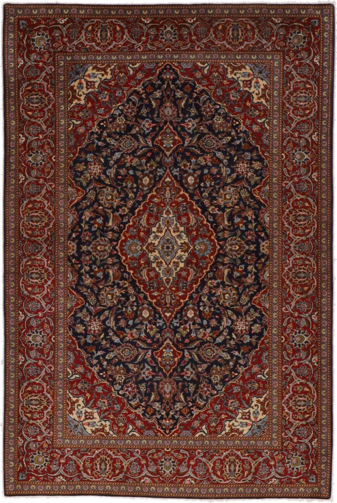 Kashan Tappeto persiano 210 x 140 (Iran) Annodato A Mano