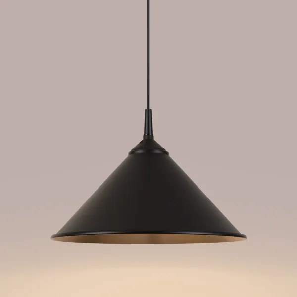 Sollux SL.1326 - Lampadario a sospensione con filo ZUMA 1xE27/15W/230V diametro 30 cm nero