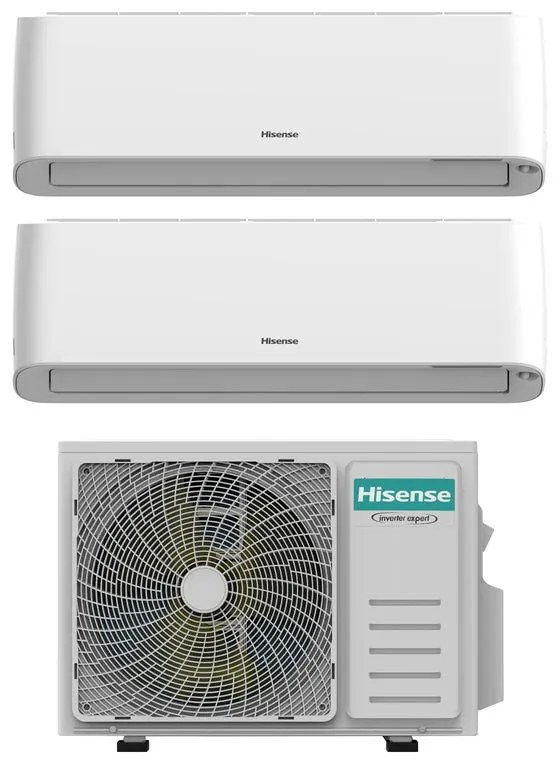 Condizionatore a muro multisplit HISENSE Dual Energy Pro Plus 17000 17000 BTU 5 KW classe raffreddamento A++ classe riscaldamento A++