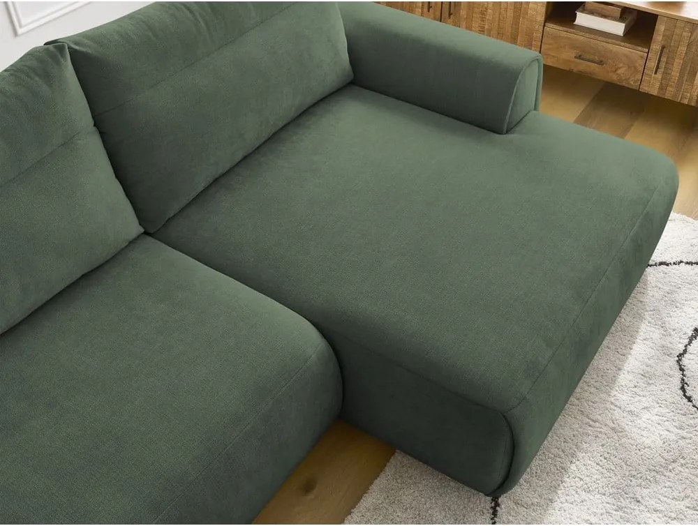 Divano angolare in verde scuro Aden – Bobochic Paris