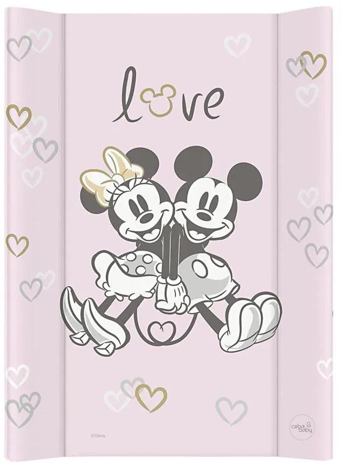 CebaBaby - Fasciatoio con tavola fissa bilaterale DISNEY 50x70 cm rosa