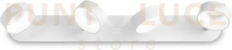 Oby applique a parete bianco orientabile 4 luci led 3000k 24w  2800...