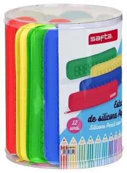 Astuccio Scuola Safta Pop It Multicolore Stretto (12 Pezzi)