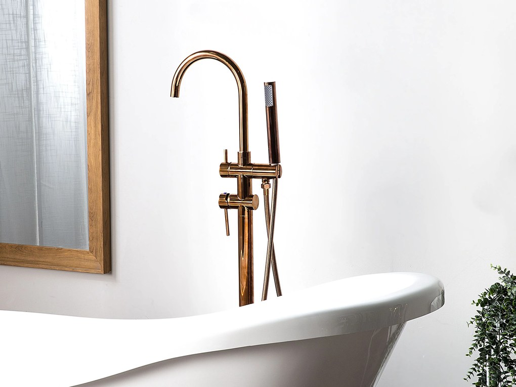 Rubinetto per vasca freestanding color rame TUGELA Beliani