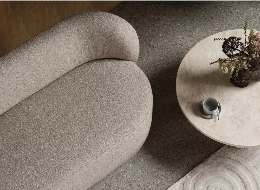 Tavolino rotondo in pietra beige ø 75 cm Volos - Blomus