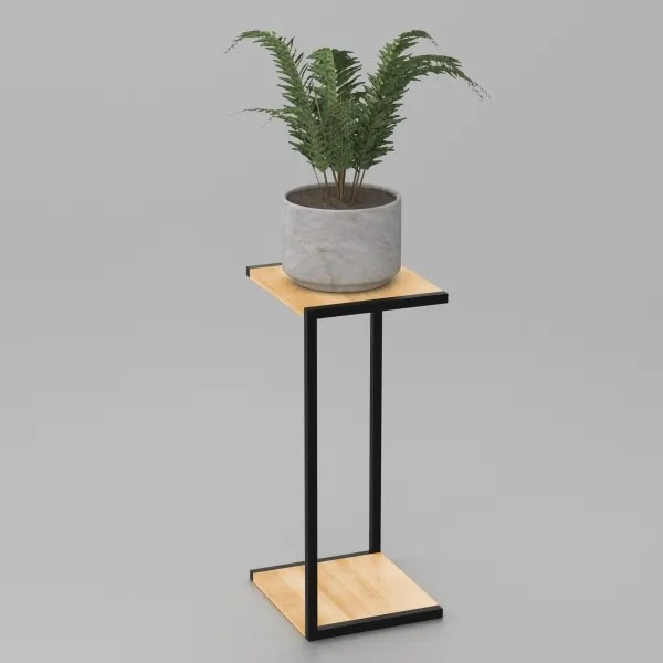 Portafiori 70x30x34 cm nero