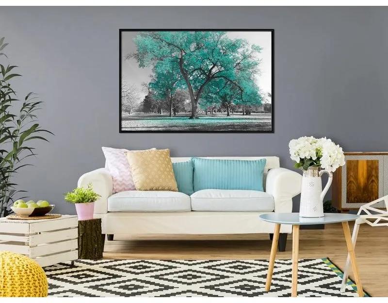 Poster Teal Tree
