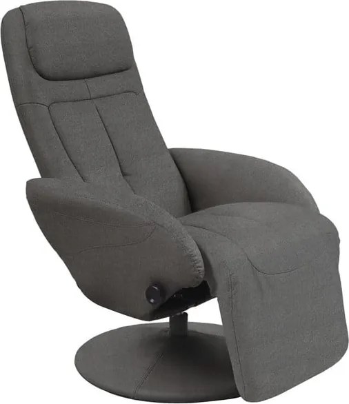 Poltrona reclinabile in tessuto Optima 2 grigio scuro - H 84-101 cm