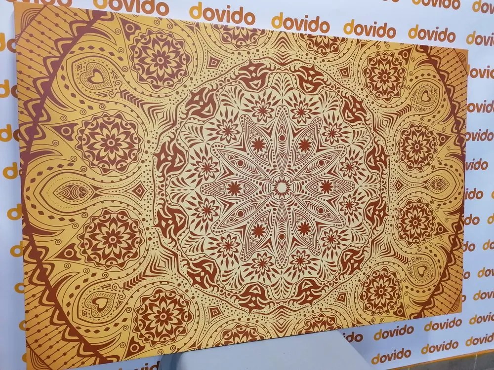 Stampa su tela – Mandala ornamentale con pizzo