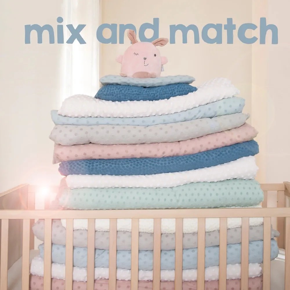 Coperta per bambini beige in cotone lavorata a maglia 80x80 cm Frosty Almond – Roba