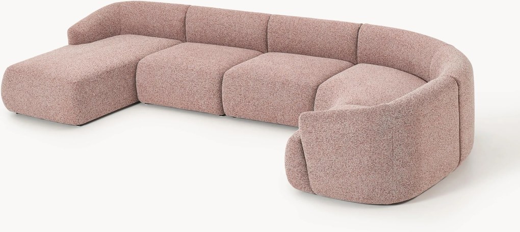 Divano XL componibile in bouclé Sofia