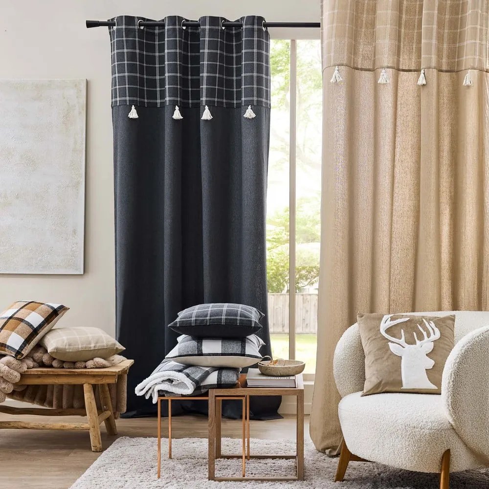 Tenda marrone in misto cotone 140x240 cm Everest – douceur d'intérieur