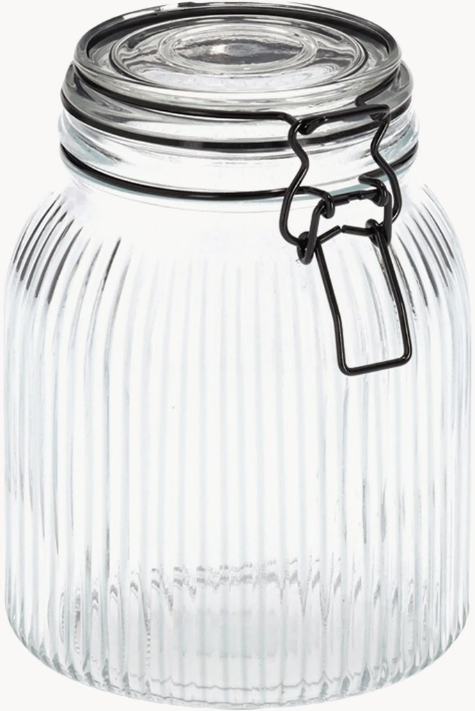 Set barattoli in vetro con coperchio a clip Tidy, set da 12
