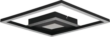 Searchlight 44250BK - plafoniera da soffitto LED dimmerabile QUADRATE LED/24W/230V 36x36 cm