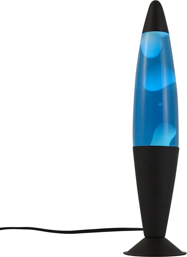 Lampada Lava Blu con Cera Bianca incl. LED - Molten Lava