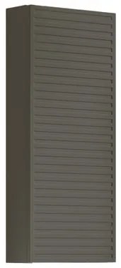 Pensile bagno Pixel laccato opaco grigio carbone, 1 anta apertura da sinistra P 17 x L 30 x H 80 cm