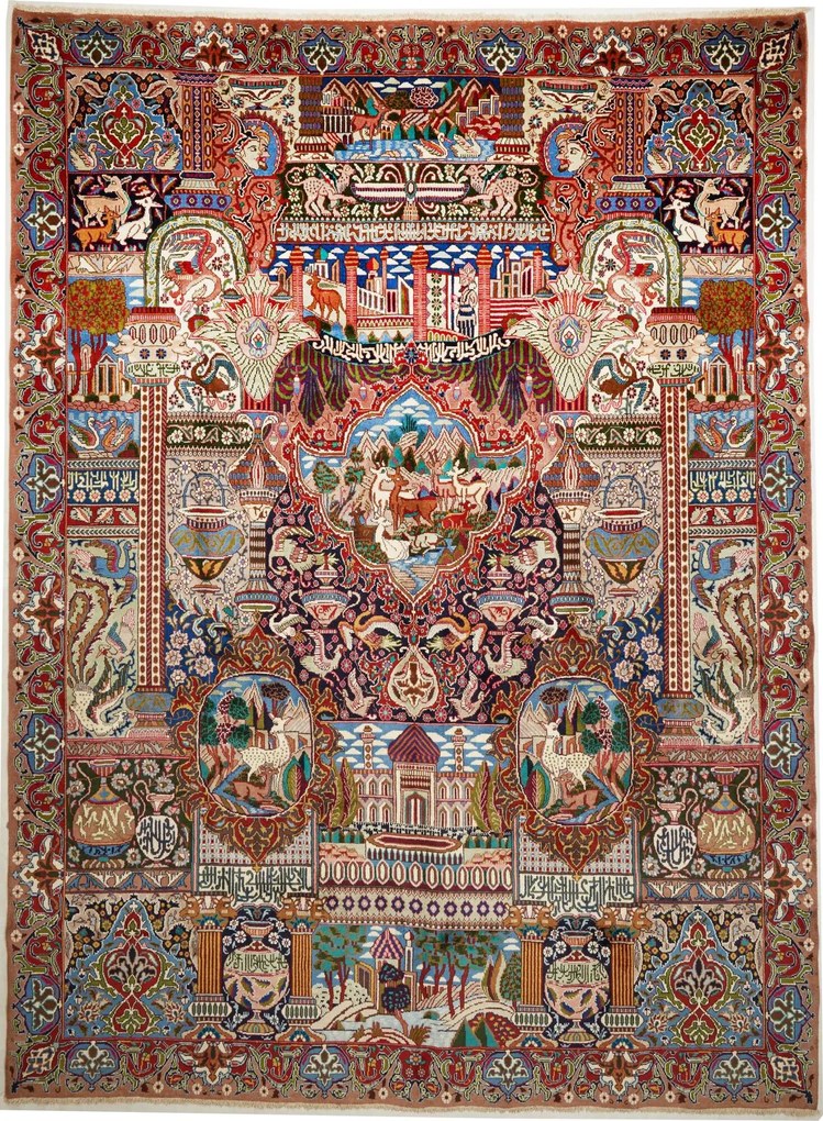 Kashan Tappeto persiano 390 x 290 (Iran) Annodato A Mano