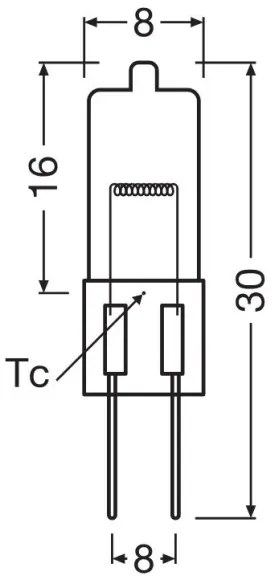 Confezione da 3 lampadine da forno HALOSTAR G4/20W/12V 2700K - Osram