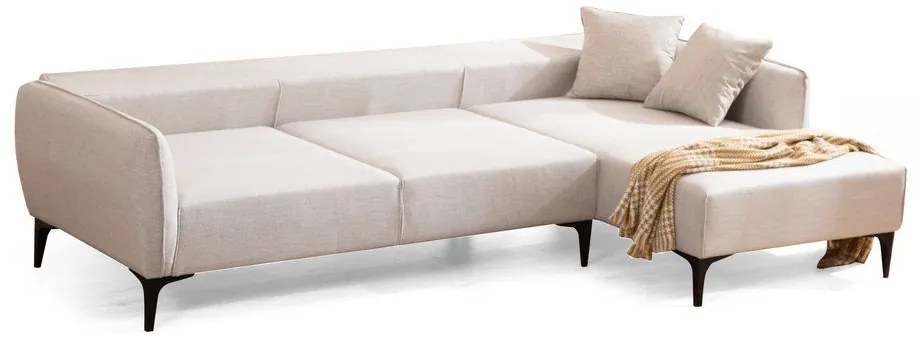 Divano angolare bianco, angolo destro - Belissimo - Balcab Home