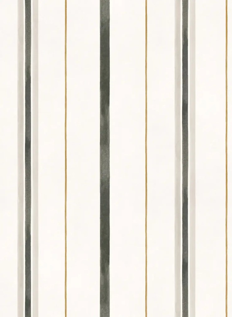 Coordonne Carta da parati Rolling Stripes - Black