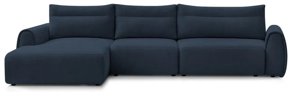 Divano angolare in blu scuro Aden – Bobochic Paris