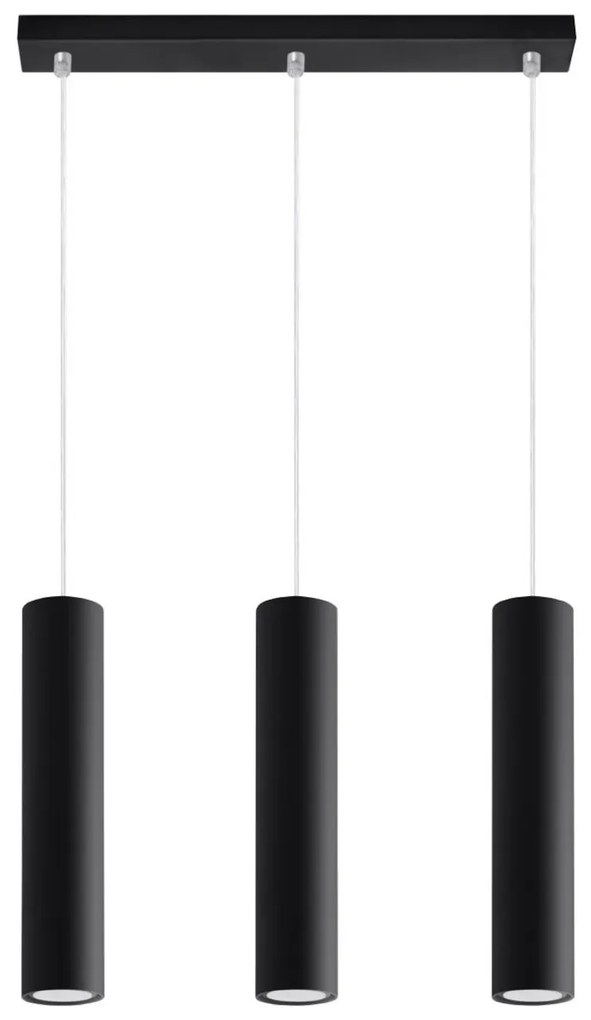 Lampada a Sospensione 3xGU10 in Acciaio LAGOS 3L