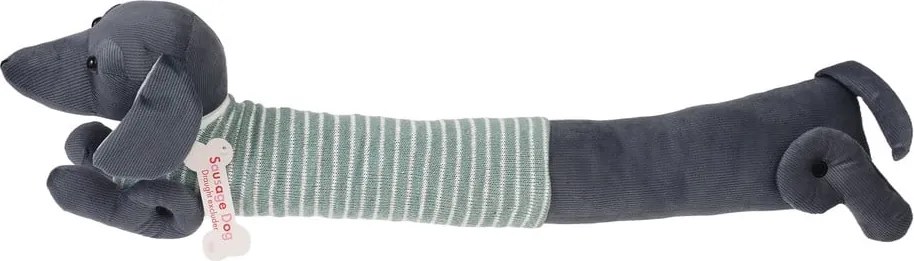 Paraspifferi per porta verde/grigio 17x76 cm Sausage Dog – Rex London