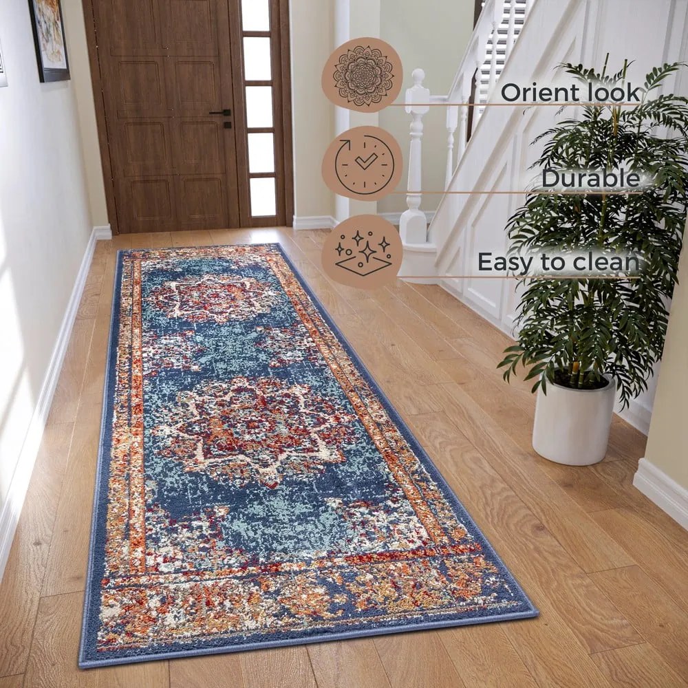 Tappeto blu scuro 80x240 cm Orient Maderno - Hanse Home
