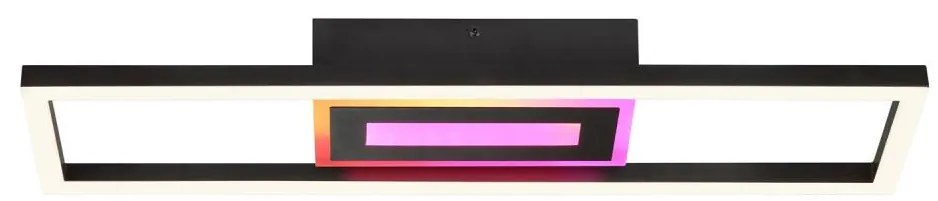 Brilliant-LED RGBW dimmerabile plafoniera BESSON LED/20W/230V 3000-6500K nero+ con telecomando