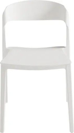 Sedia in polipropilene impilabile Bianco per interni ed esterni - GEMMA 2 sedie
