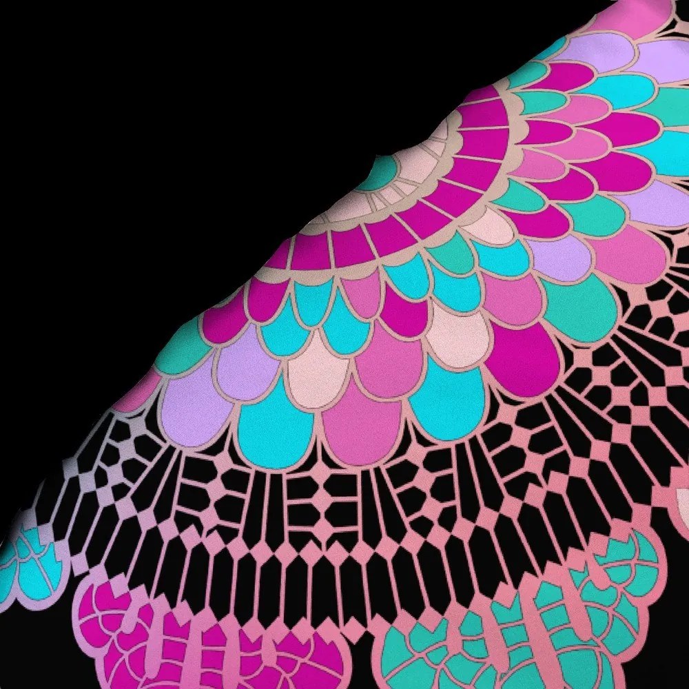 Set copripiumino e federa nero in cotone per letto singolo 140x200 cm Porte Bonheur – douceur d'intérieur