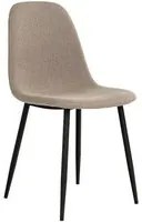 Set 2 Sedie Stockholm, Beige, Tessuto, 50x47x86 cm, EPIKASA