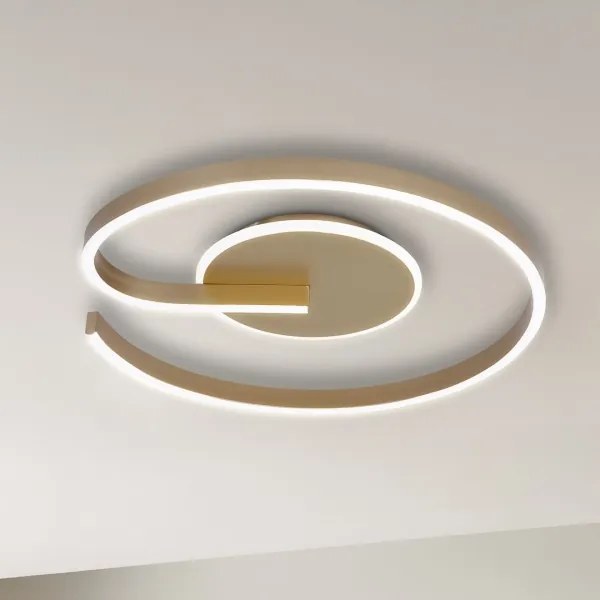Plafoniera LED LORENZO LED/22W/230V Ø 50 cm dorata