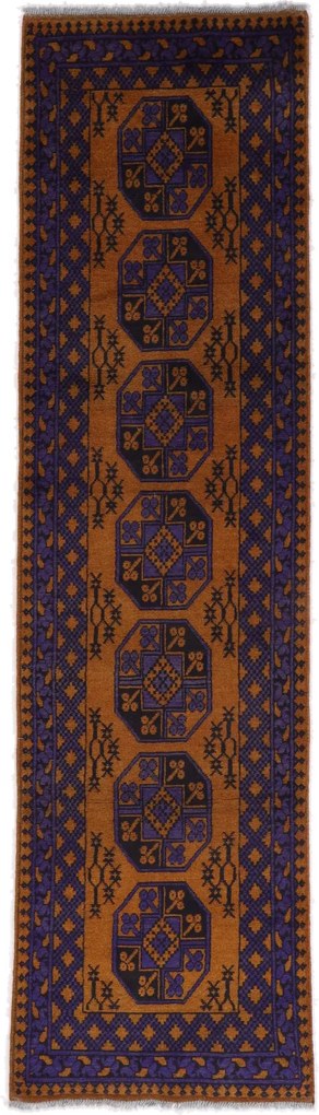 Afghan Tappeto 290x80 (Afghanistan) Annodato A Mano