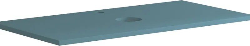 Top per lavabo Niwa L 90 x H 1.8 x P 46 cm laccato opaco blu pacifico truciolare