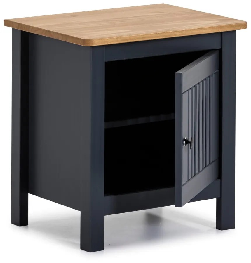 Comodino in legno grigio Bruna - Marckeric