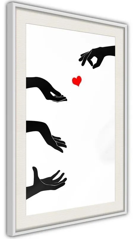 Poster  Playing With Love  Cornice Quadri Cornice nera, Larghezza x Altezza Home decor 30x45