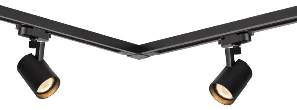 Faretto per sistema a binario VOLF 4xGU10/10W/230V nero