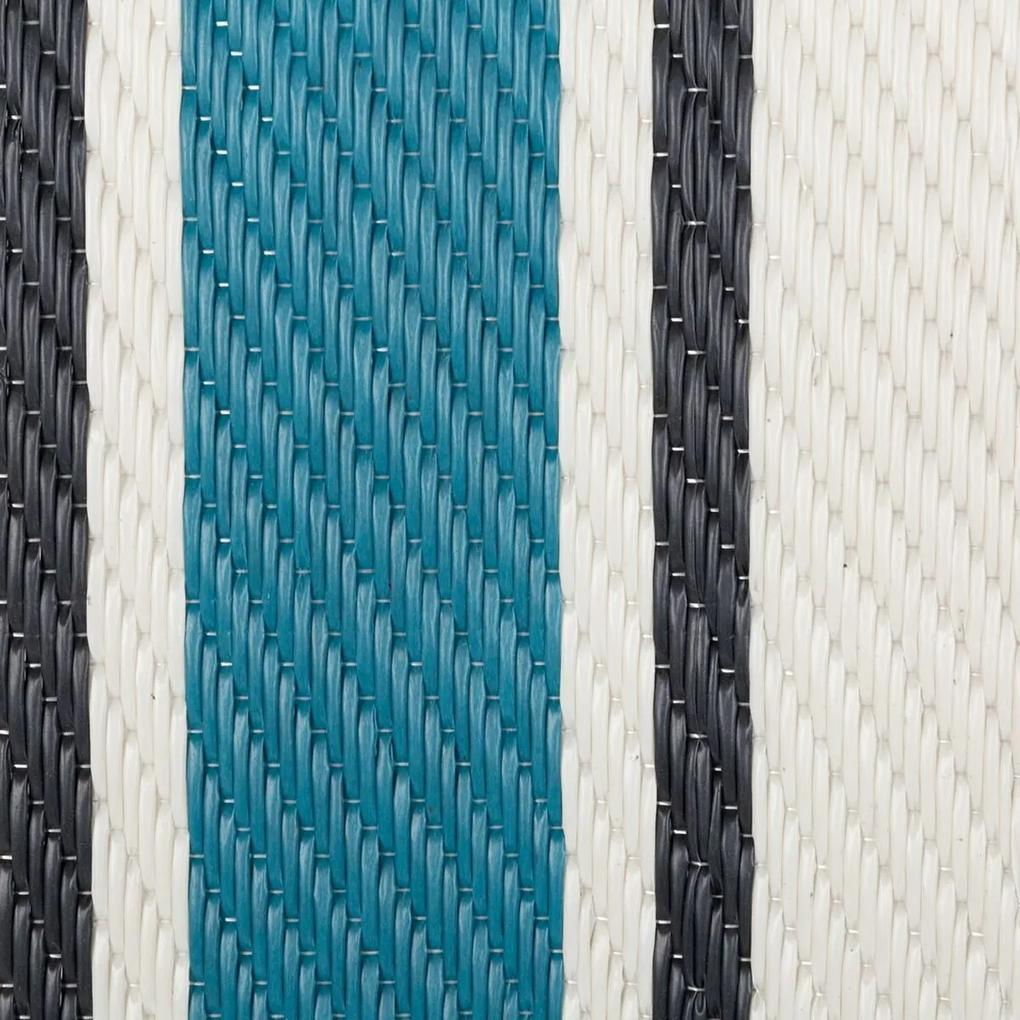 Tappeto per esterni Milos Azzurro polipropilene 140 x 200 cm