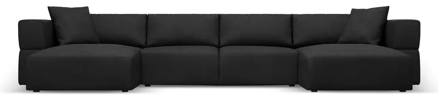 Divano angolare nero a U Esther - Milo Casa