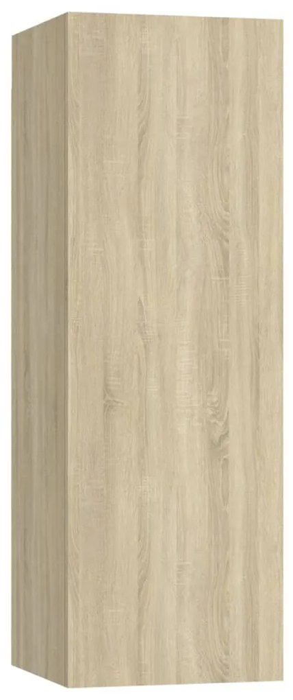 Mobili tv rovere sonoma 4 pz 30,5x30x90 cm in truciolato