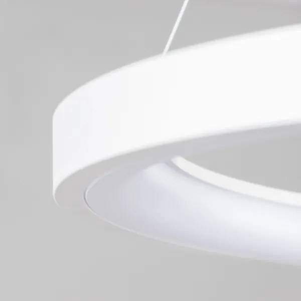 Brilagi - Lampadario a sospensione dimmerabile con cavo FALCON SLIM LED/42W/230V Ø 50 cm bianco + telecomando