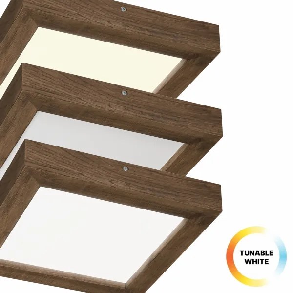 Brilagi-LED Lampada dimmerabile WOODY FRAME LED/24W/230V quercia 30x30 cm IP44 +