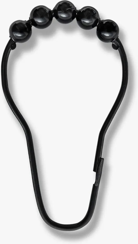 Ganci neri per tenda da doccia in set da 10 pezzi Aqua - Mette Ditmer Denmark