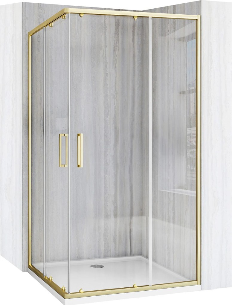 Cabina doccia Rea City 80x100 Brush Gold