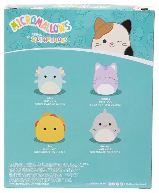Set di peluche 4 pz Micromallows 4Pack – SQUISHMALLOWS